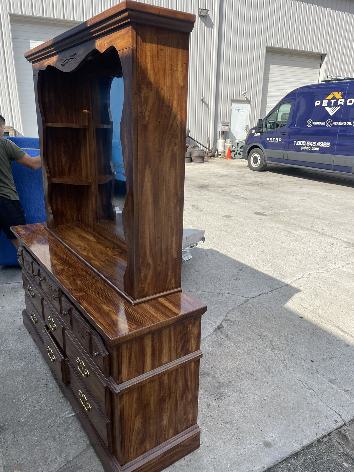 Bedroom Dresser with Glass Mirror Some Flaws Please Read