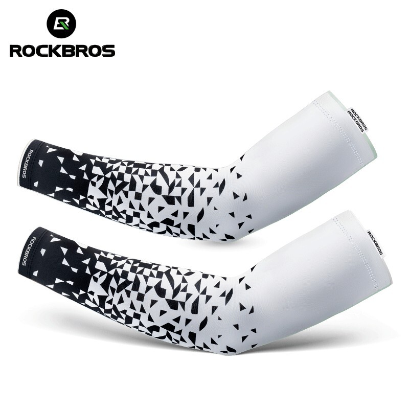 ROCKBROS Arm Sleeves UV Protection Ice Silk Arm Sleeves Comfort High Elasticity