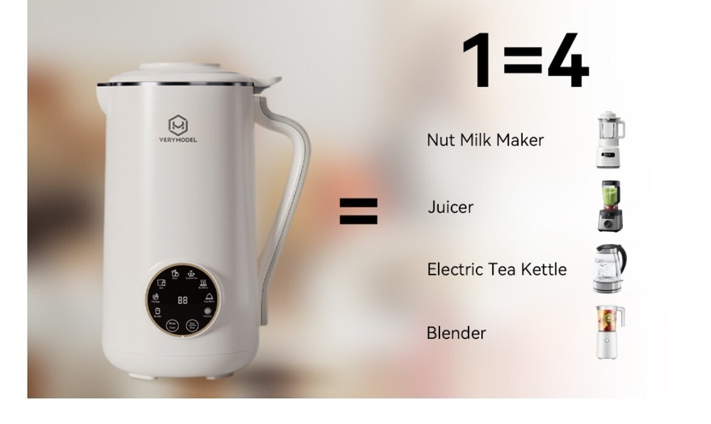 Nut Milk Maker 34oz | Multi-Function Soy & Plant-Based Milk Machine