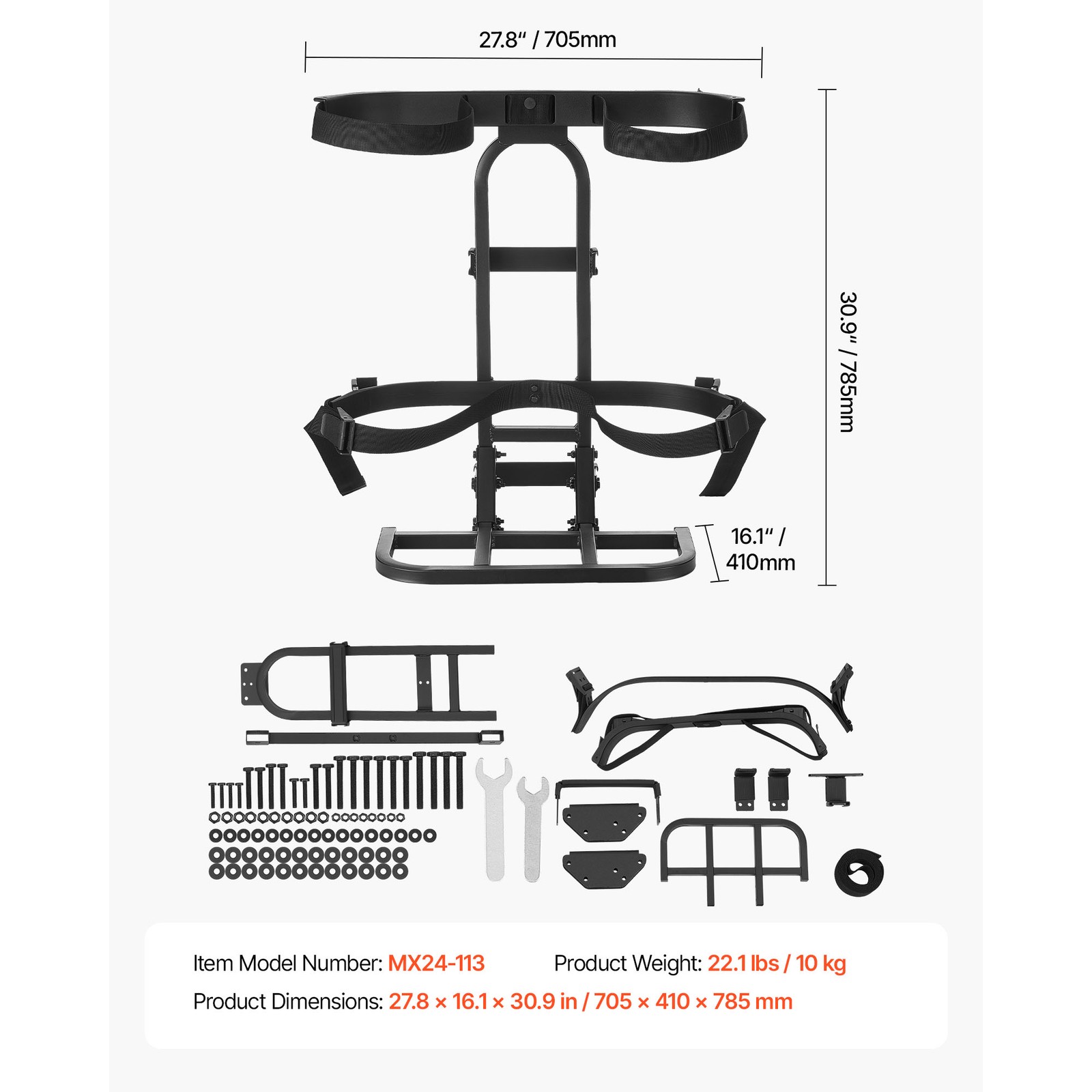 Universal Rear Seat Golf Bag Holder Attachment Rack For Club Car E-Z-Go Yamaha