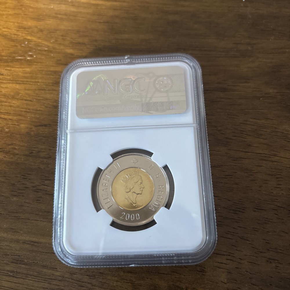 2000 W Canada $2 Toonie, Unc Set Issue, NGC MS67