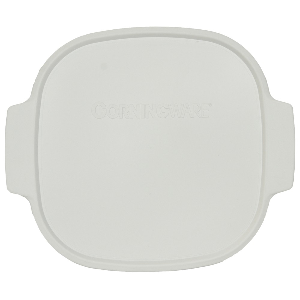 Corningware A-12-PC 5L White Rectangular Food Storage Lid with Handles (2-Pack)