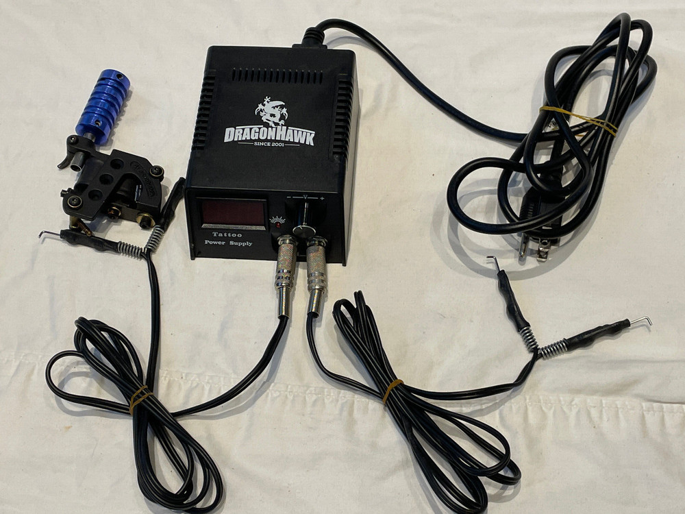 DragonHawk Tattoo Power Supply With Gun