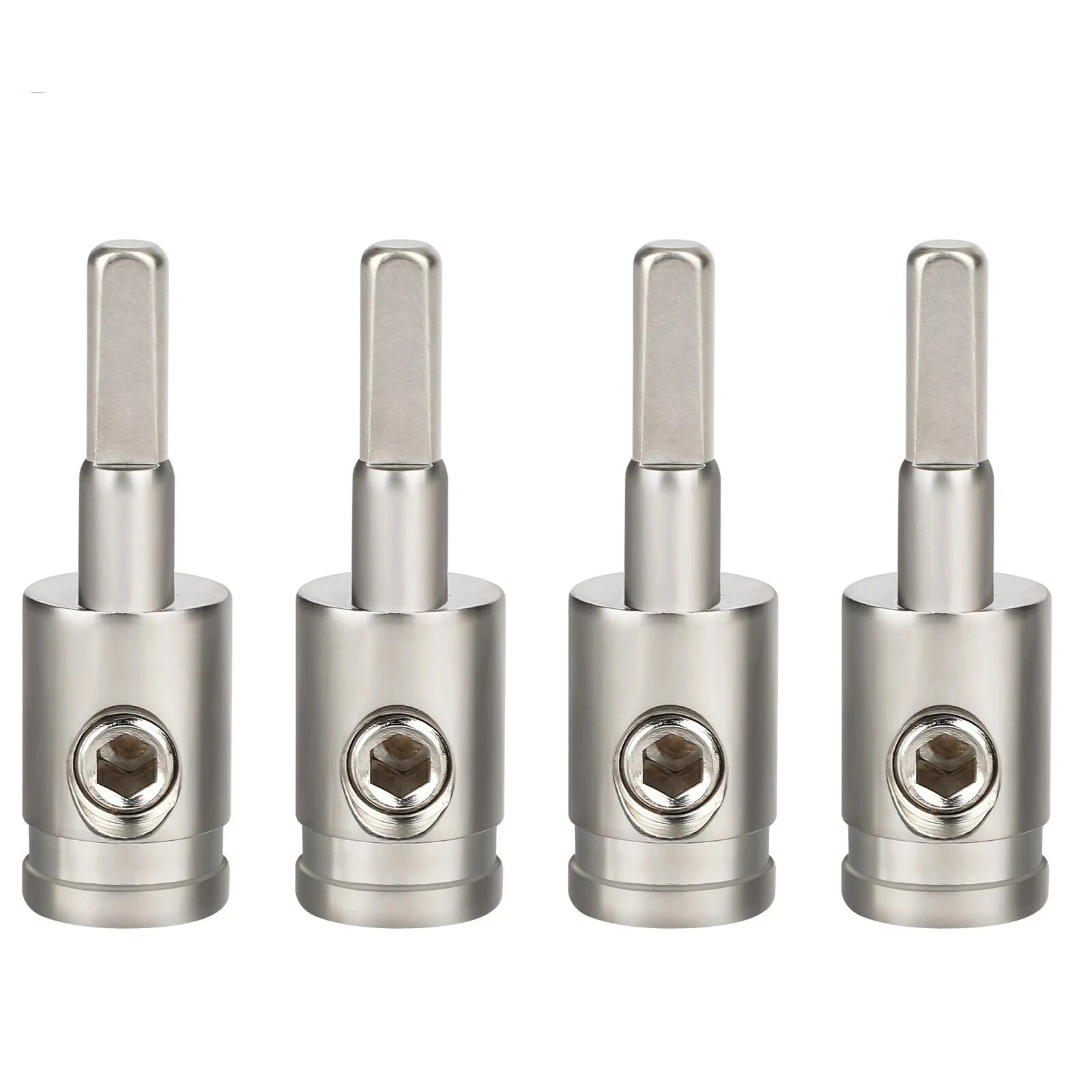 4PCS Car Audio Power/Ground 4 Gauge to 8 Gauge Amp Input Reducers Wire