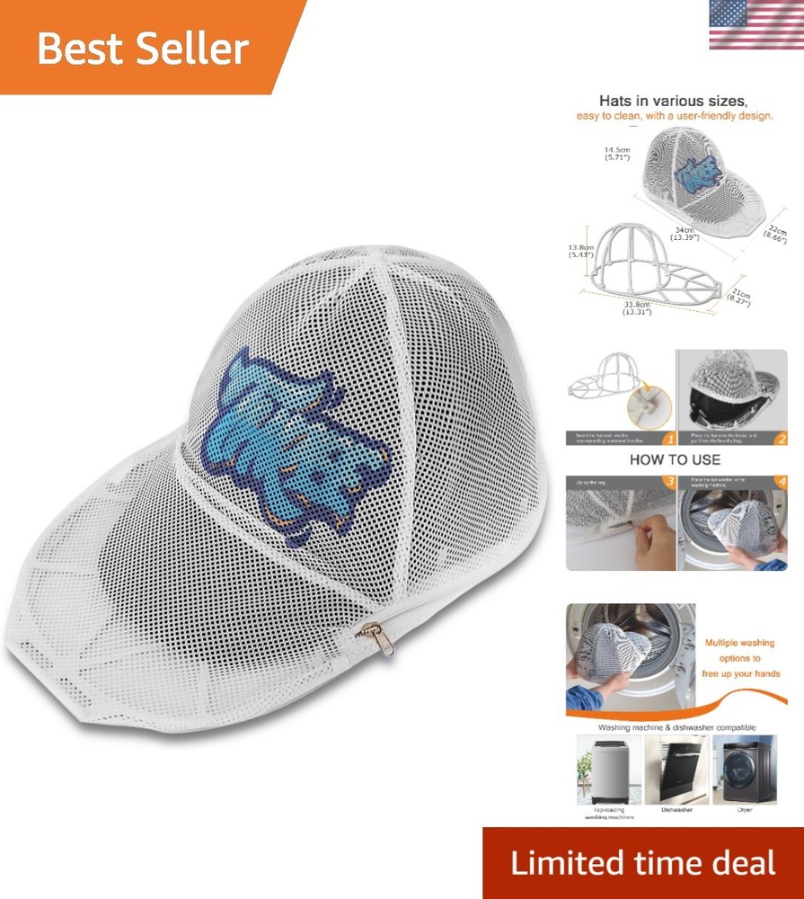 Lightweight and Stackable Hat Washer for Deep Clean and Shape Maintenance