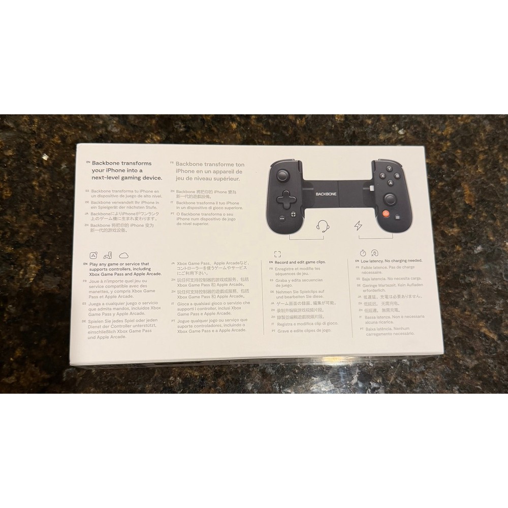 Backbone Xbox Gaming Controller Lightning Connector, Black with One Free Month