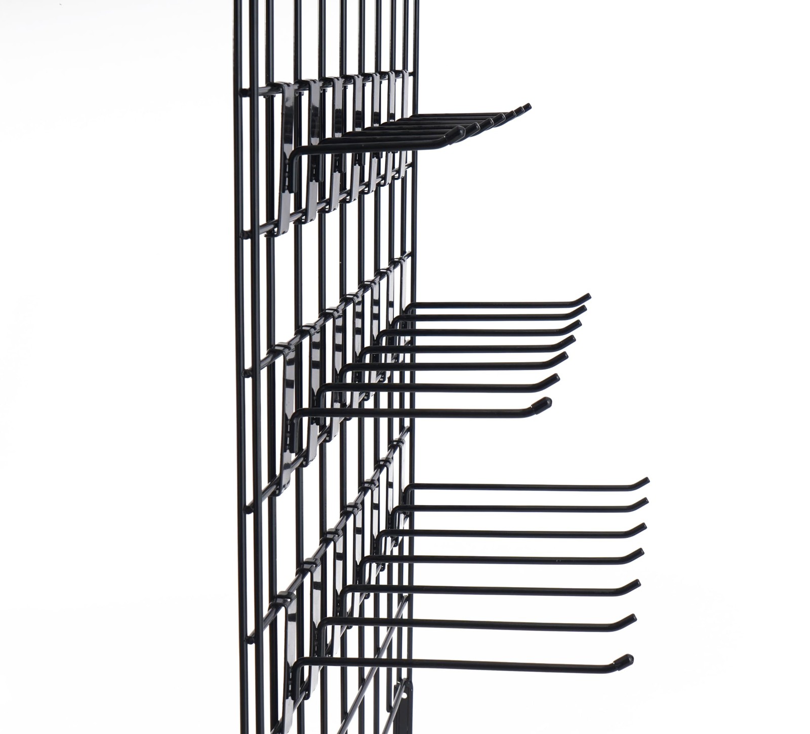 50 PC 8 inch Black Heavy Duty Gridwall Hooks for Grid Wall Panel Display