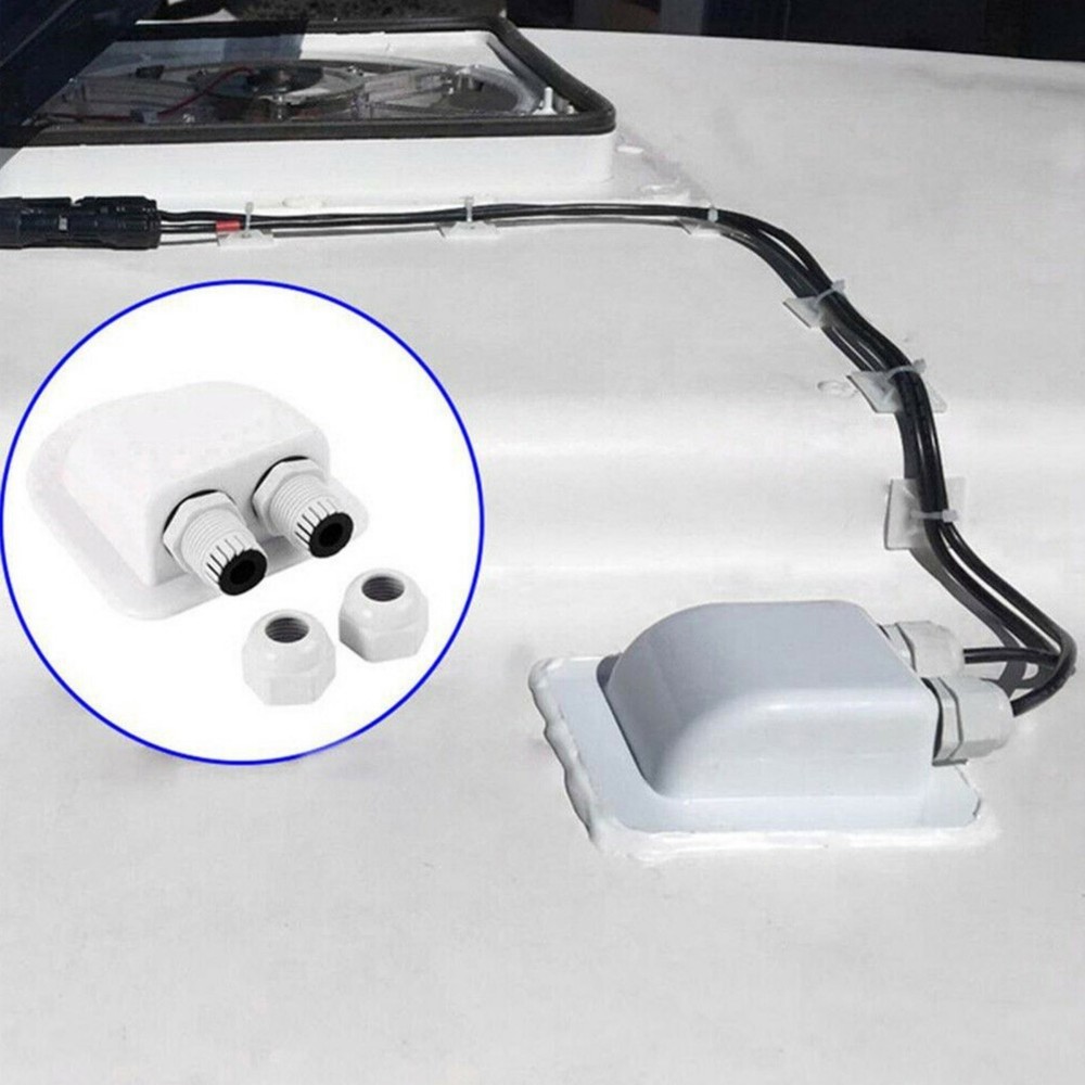 Universal Waterproof Junction Box for Solar Panel Cable Entry and Protection