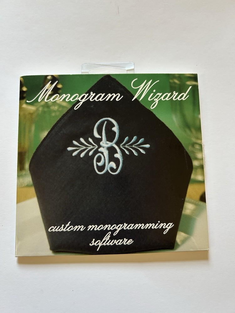 PRE-OWNED Needleheads Monogram Wizard Embroidery Software Software *READ*
