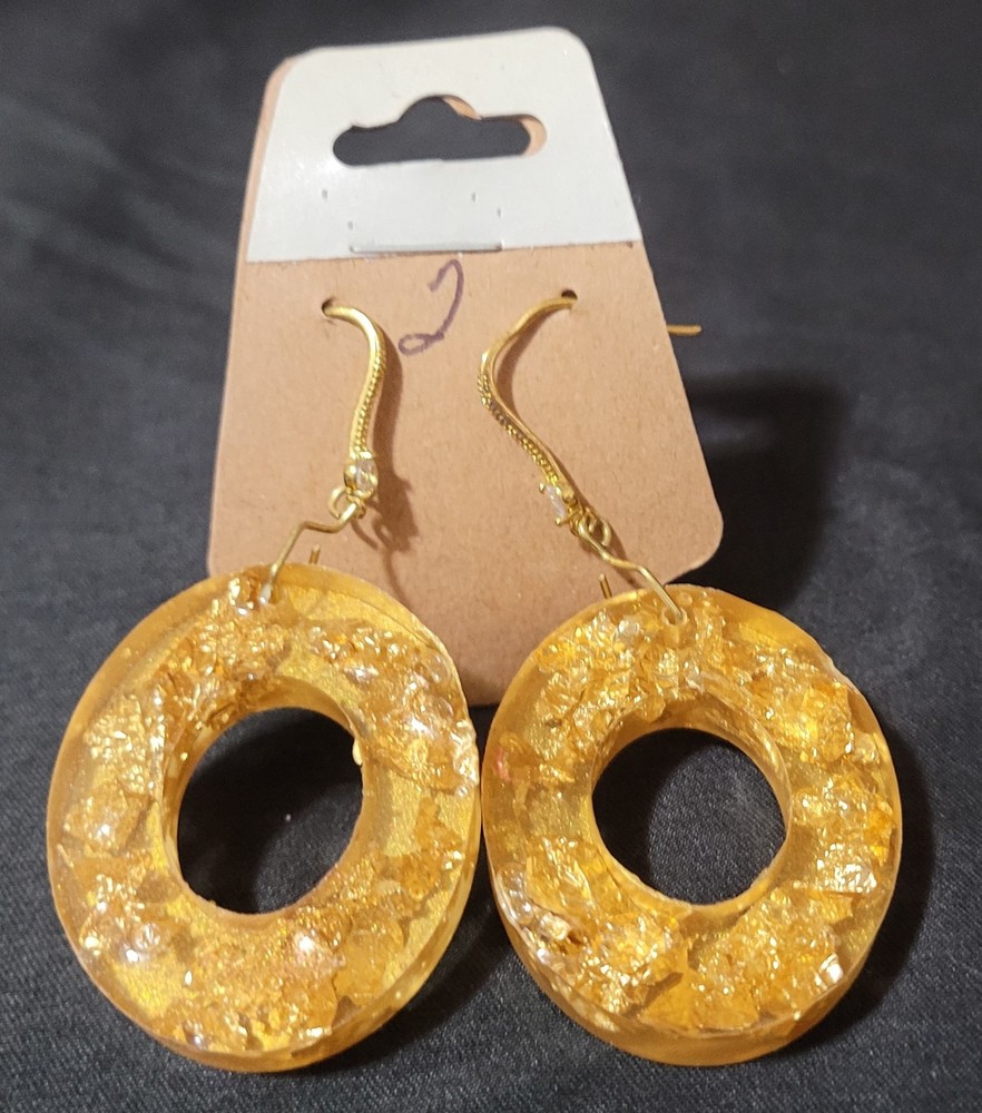 Handmade Epoxy Pierced Earrings