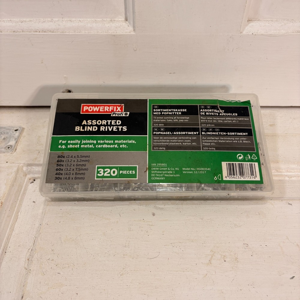 Powerfix Profi+ Assorted Blind Rivet Set, HG00354C