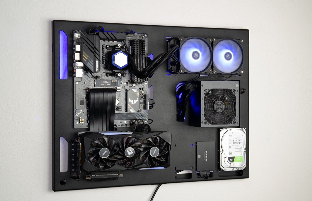 Wall Computer Case, Computer Wall Mount, Space Case, Open Case, Computer Case