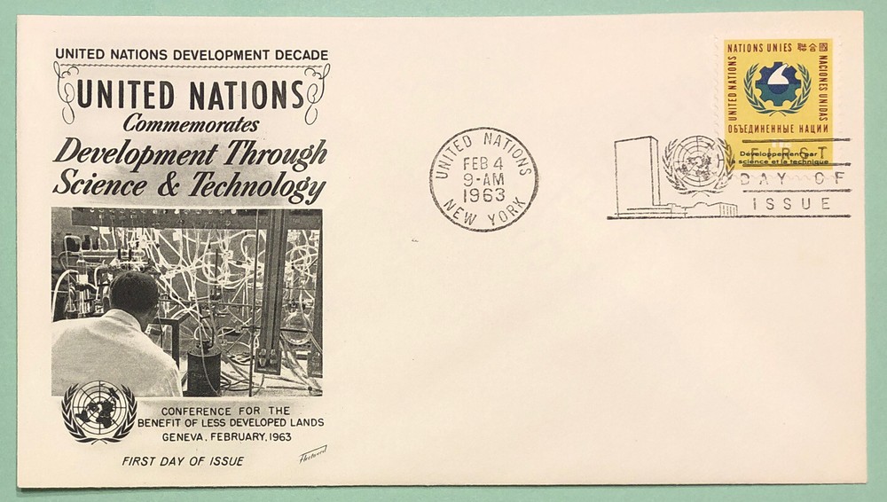 Sc UN 115 United Nations 1963 Development Through Science & Technology FDC Fleet