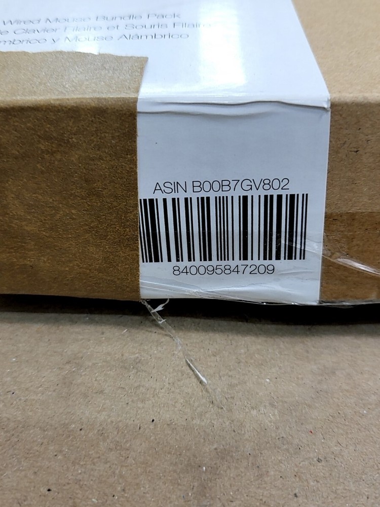 AMAZONBASICS HK3069 B00B7GV802 Wired Keyboard and Mouse Bundle SEE NOTES