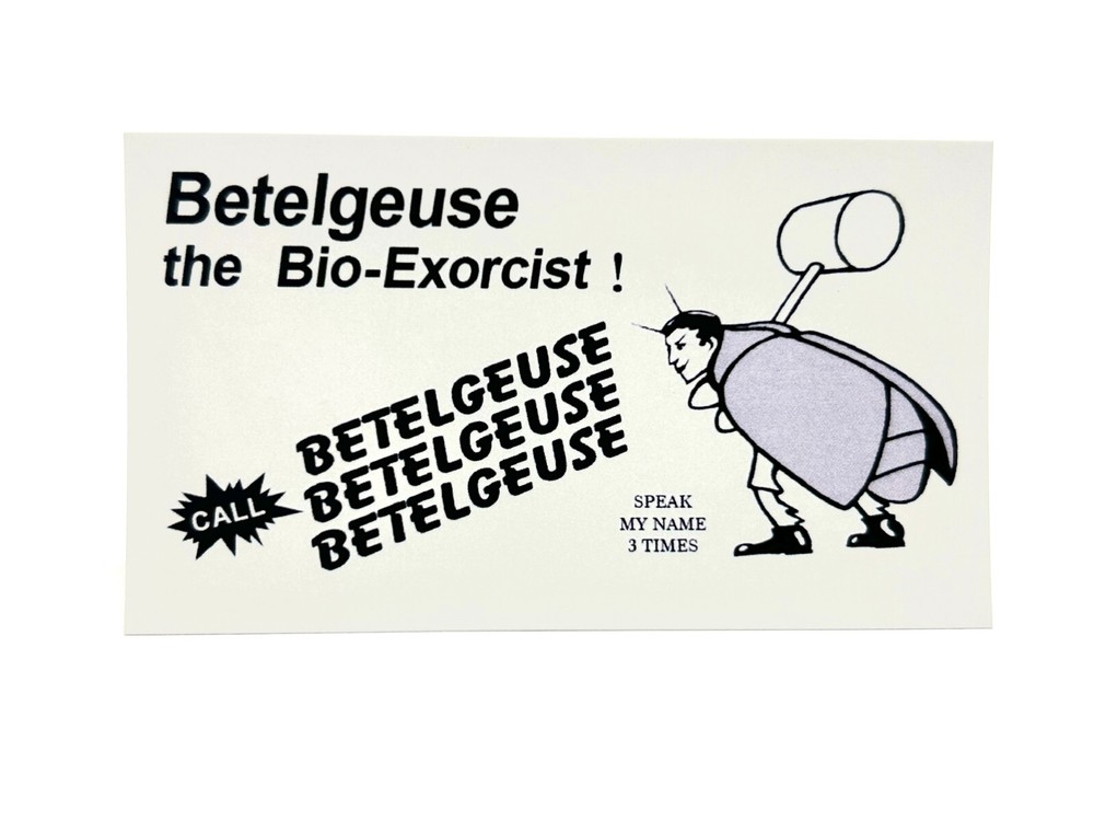 Beetlejuice / Business Cards (2)