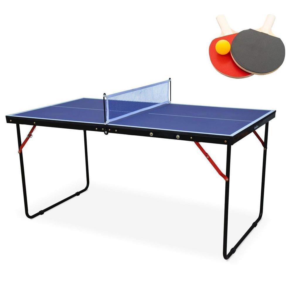 Sturdy and Durable Table Tennis Table Foldable Portable Ping Pong Table Set