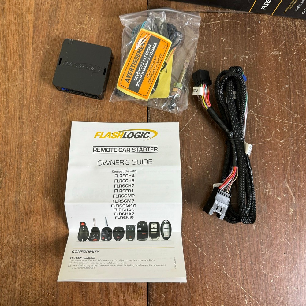 FlashLogic CH4 FLRSCH4 Chrysler 2007+ Remote Starter NEW opened box COMPLETE