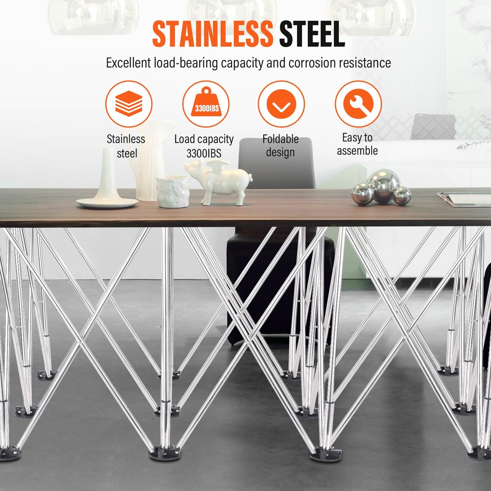 44'' Portable Workbench Collapsible Heavy Duty Folding Work Table Base