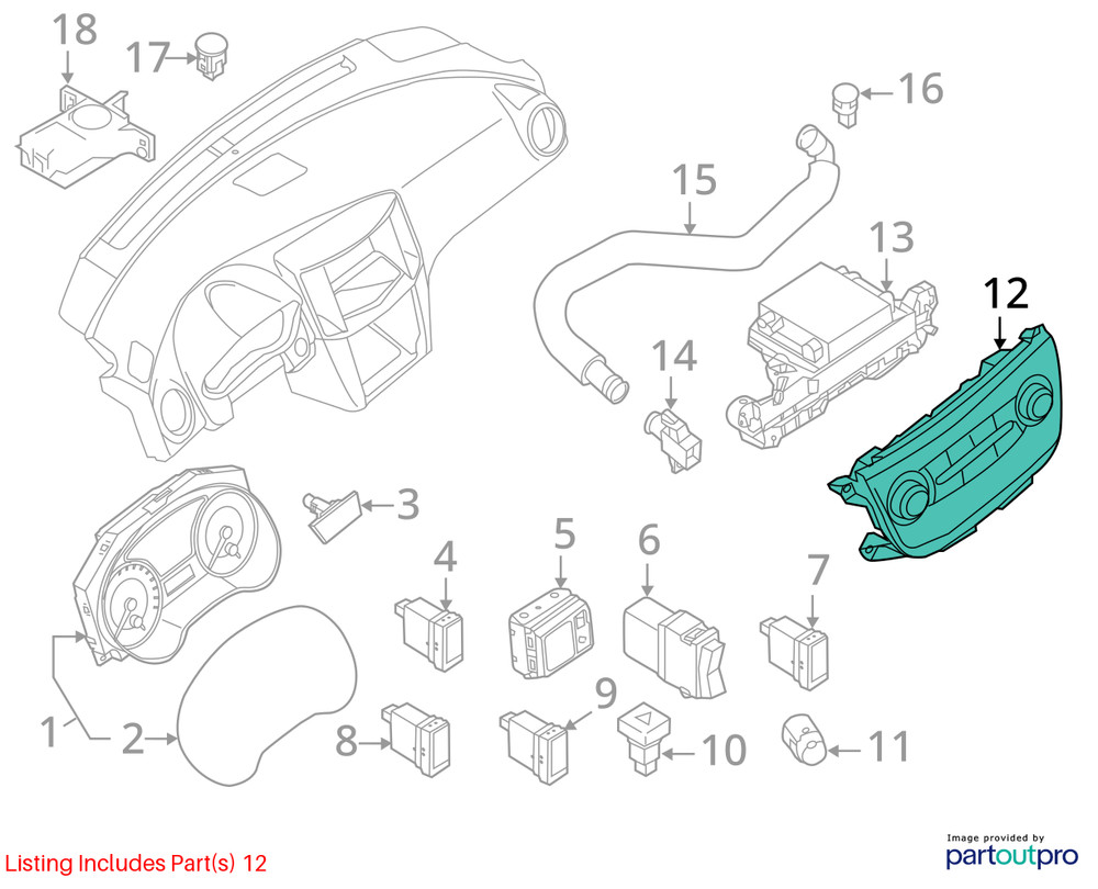 275004AT4A Temperature Control Module From 2018 SENTRA (11592843