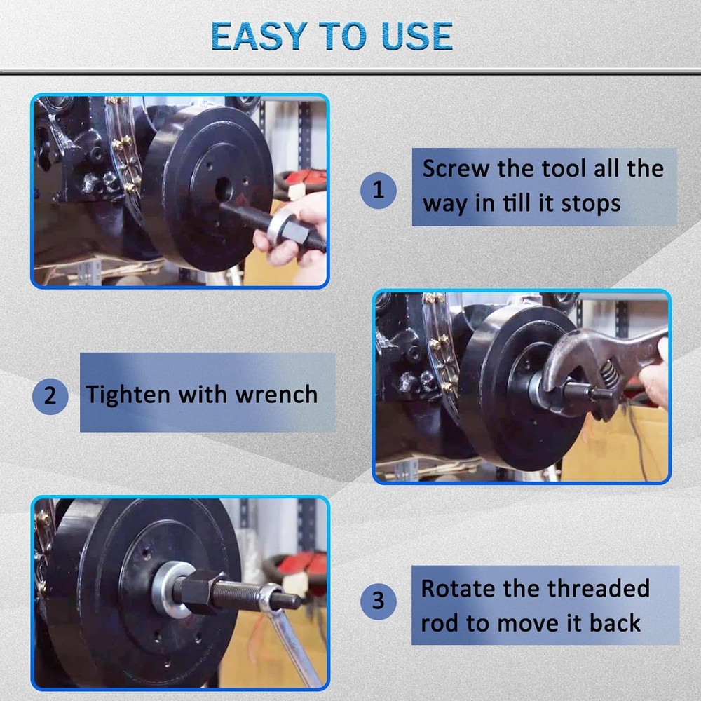 Harmonic Balancer Installer Bolt for 66515, Damper Vibration Install Tool Compat