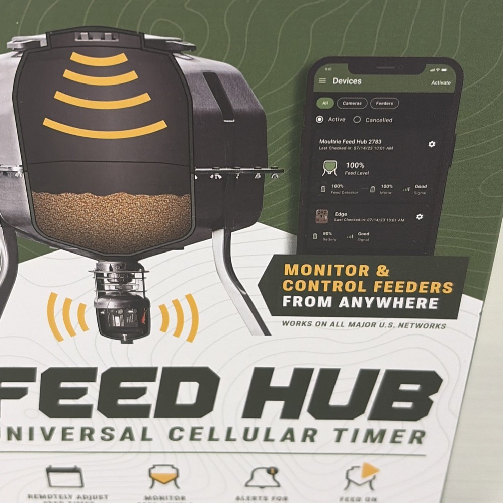 Moultrie Mobile Feed Hub Universal Cellular Timer - New Sealed