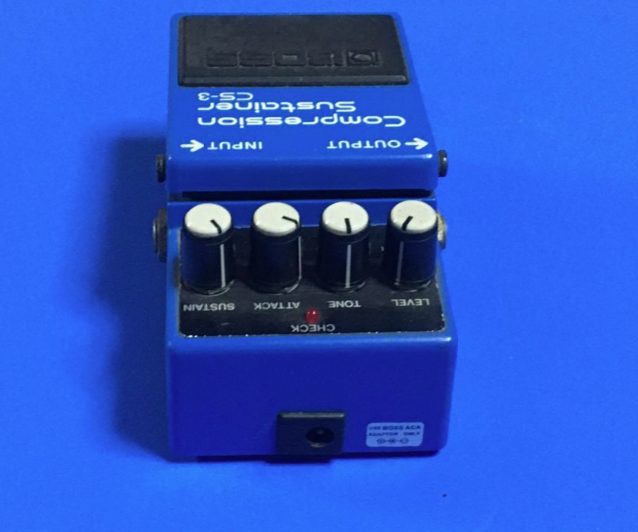 BOSS CS-3 Compressor Compression Sustainer Guitar Effect Pedal Used