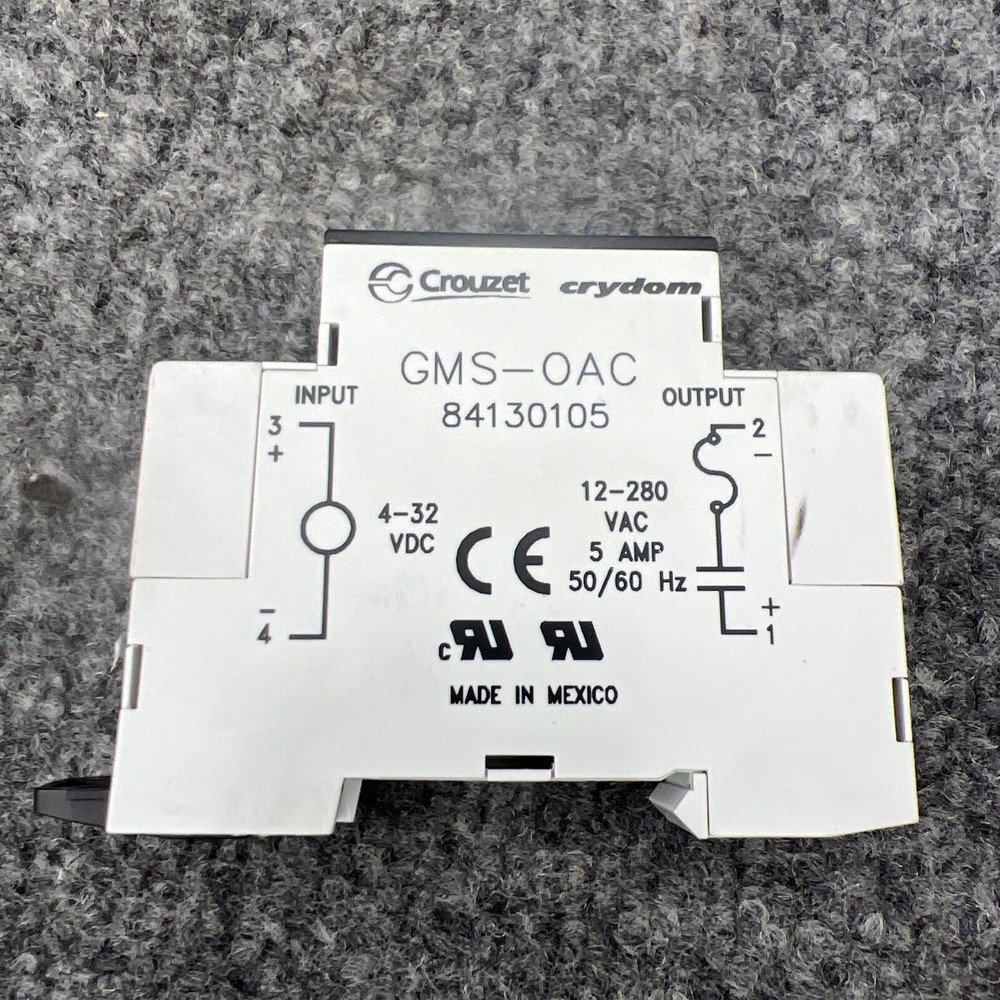 Crouzet GMS-OAC Relay Module 4-32VDC Input, 12-280VAC Output, 5A, Display LED
