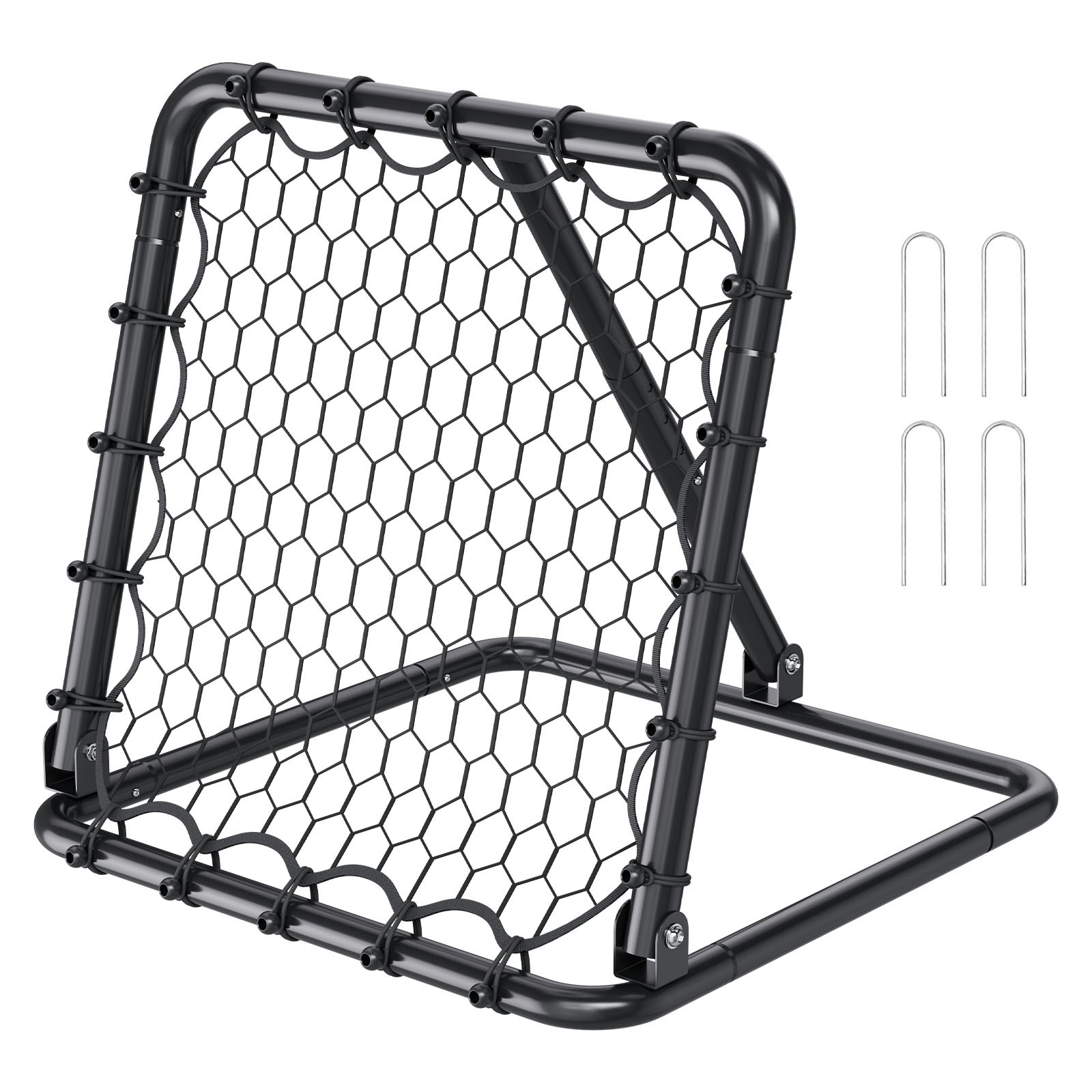 34"x34" Soccer Rebounder Net Kick-Back Portable Football Training Gifts