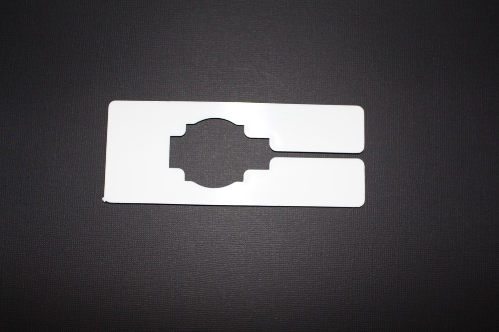 Plastic Blank Rectangular Size Dividers for Retail Clothing Racks (100)