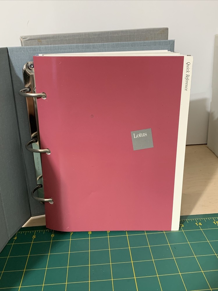 Lotus 1-2-3 Original Release Reference Tutorial Getting Started Guide No Disks