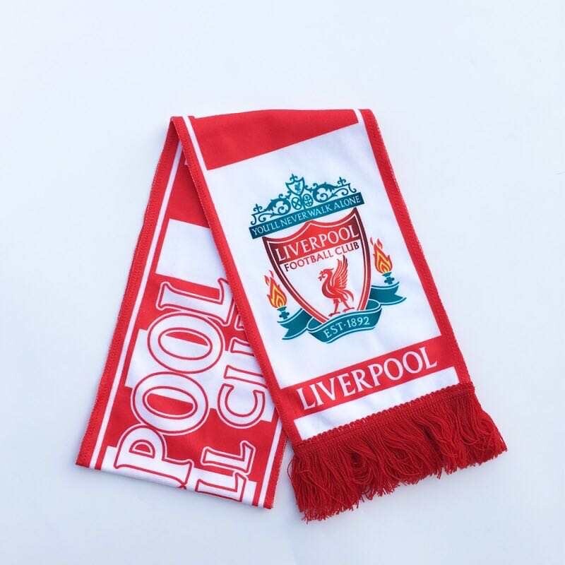 Quality Print Liverpool Soccer Club Lightweight Sports Scarf/Futbol Bufanda