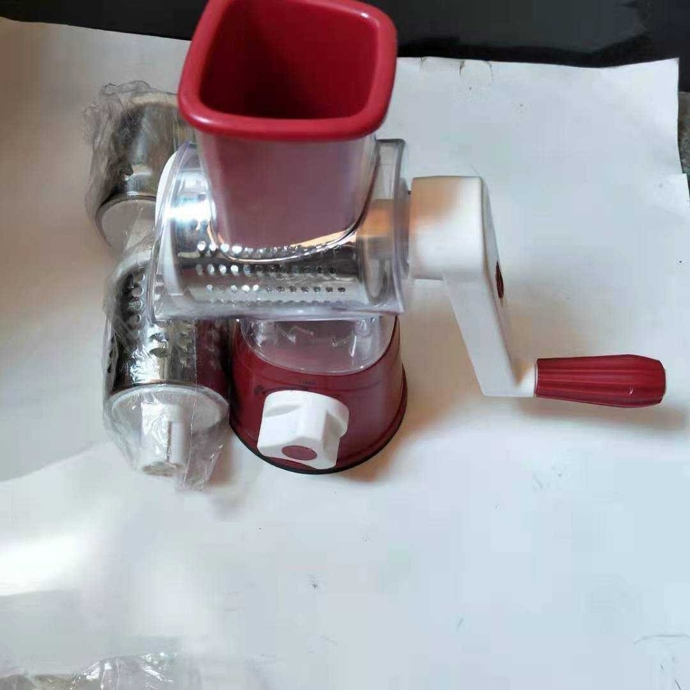 Tabletop Drum Grater, Slicer - Fine Grating, Course Grating, Shredding & Slicing