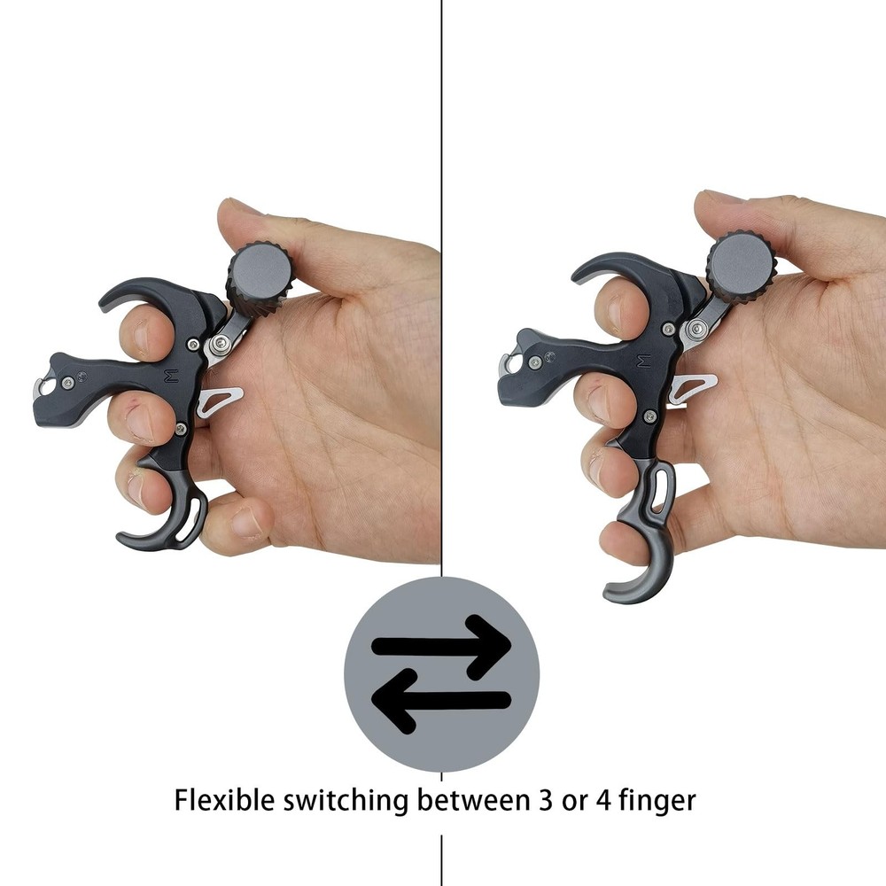 Compound Bow Aid Releaser with Wrist Straps and Adjustment Tool,Archery Release