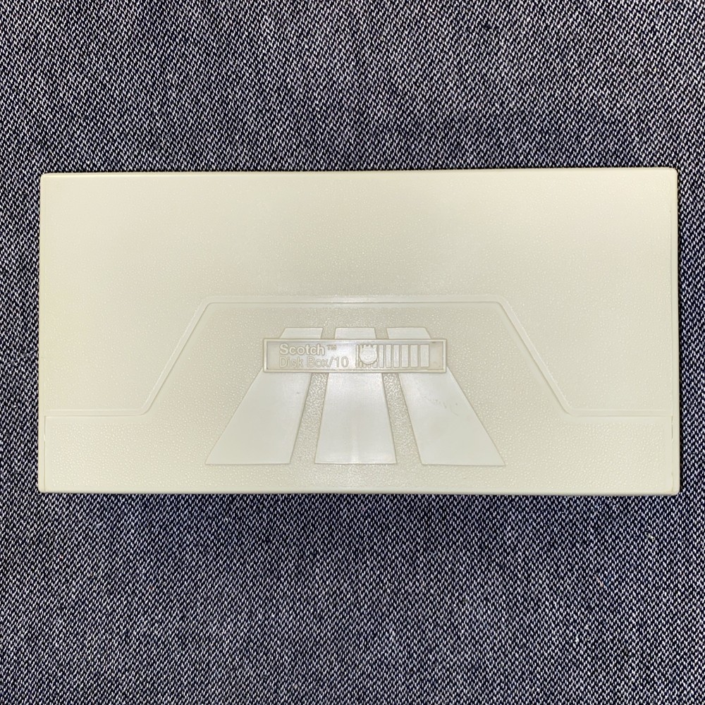 Vintage Scotch Disk Box 1986 Storage Case