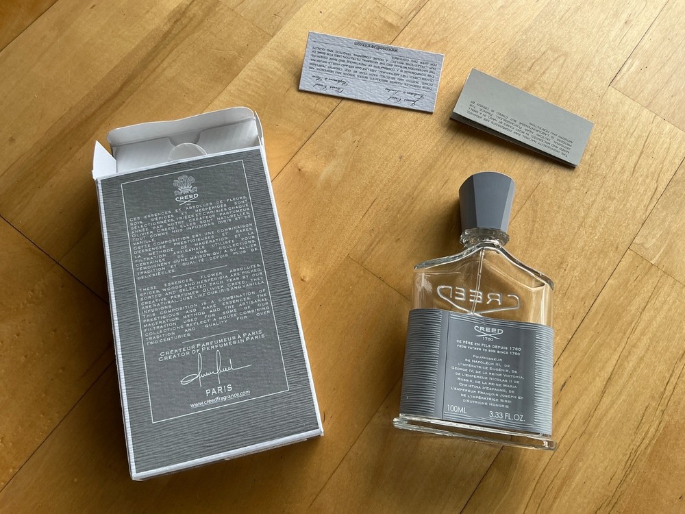Creed Aventus Cologne EMPTY BOTTLE 100ml Authentic NO PERFUME WITH BOX