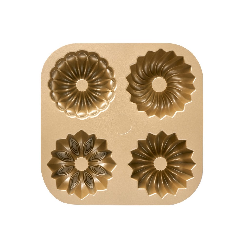 Bakemaster Assorted Mini Fluted Ring Cake Pan 24x24cm