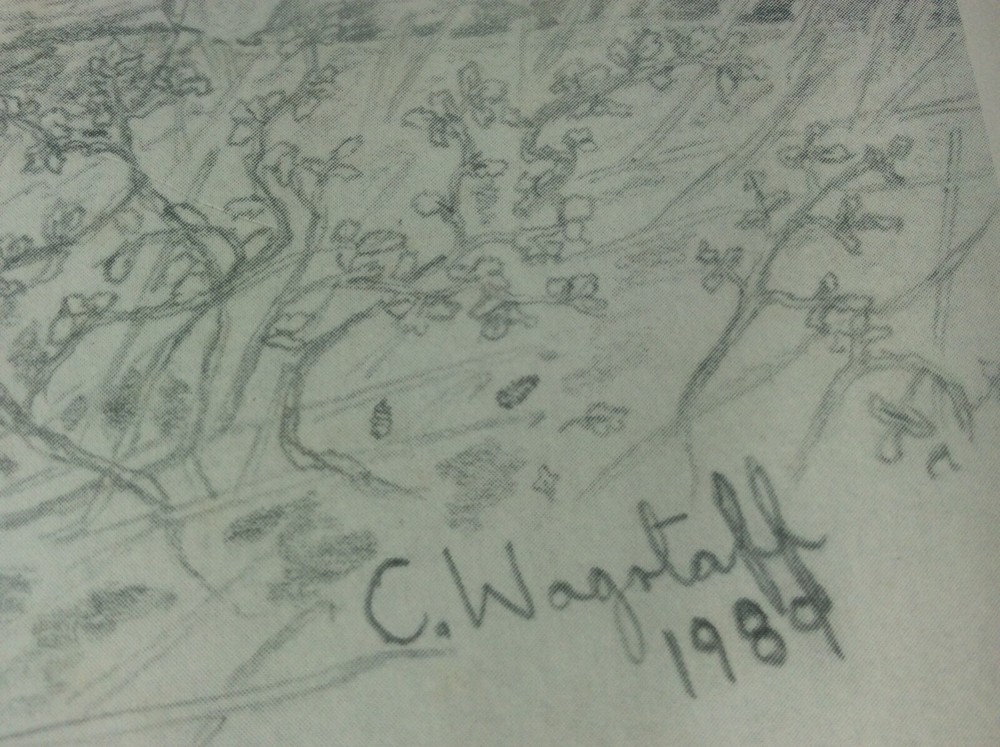 Highcliffe Timber Logging Signed C Wagstaff Countryside Drawing Dated Ltd Ed