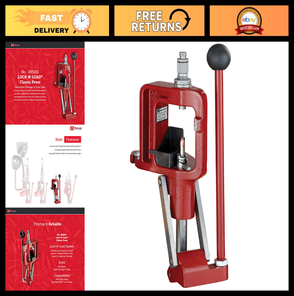 Classic Reloading Press Kit - Hornady Lock-N-Load, Precision Reloading Tools, Ea
