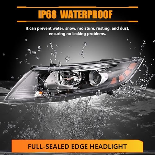 Headlight Assembly for Ki-a Optima 2011-2013, 11-13 Driver & Passenger Side