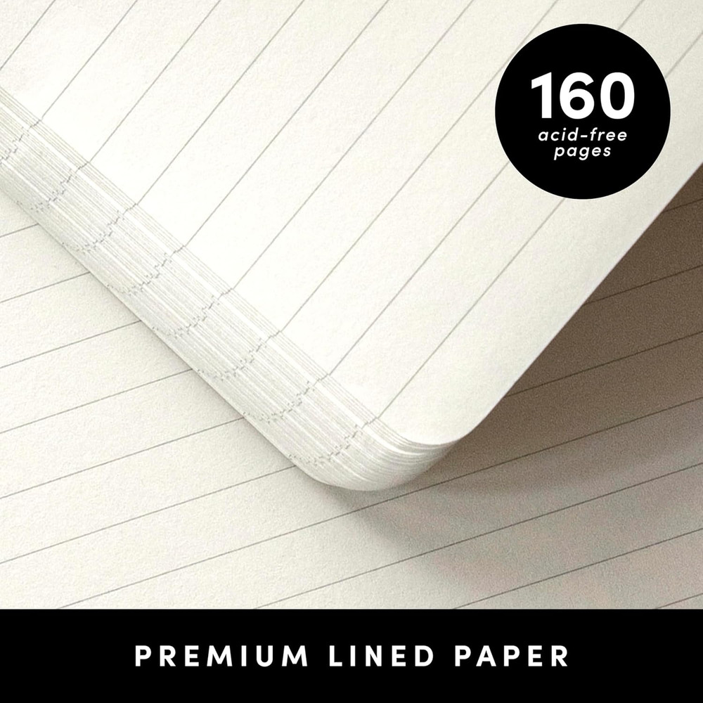 Lined Pocket Journal Notebook, 2 Pack, (Dark Green), 160 Pages, Small Notebook,