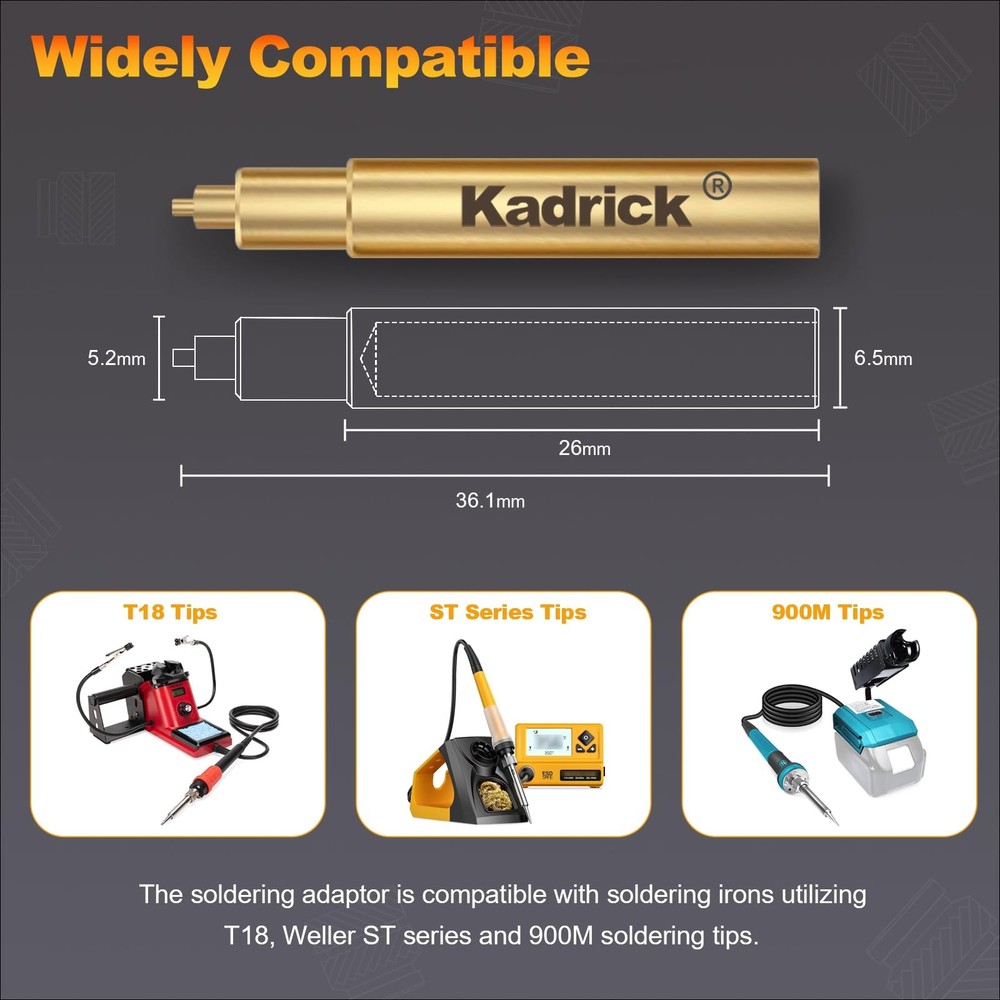 Heat Set Insert Tool,Tips for Threaded inserts M2 M2.5 M3 M4 M5 M6, Soldering...