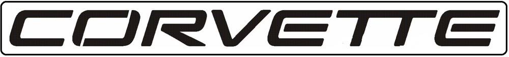 Corvette logo Stencil Template Airbrush Paint #09