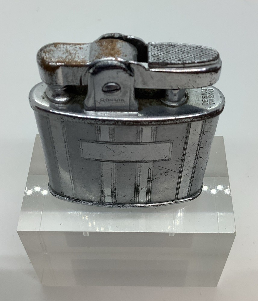 Vintage RONSON Lighter Silver USA