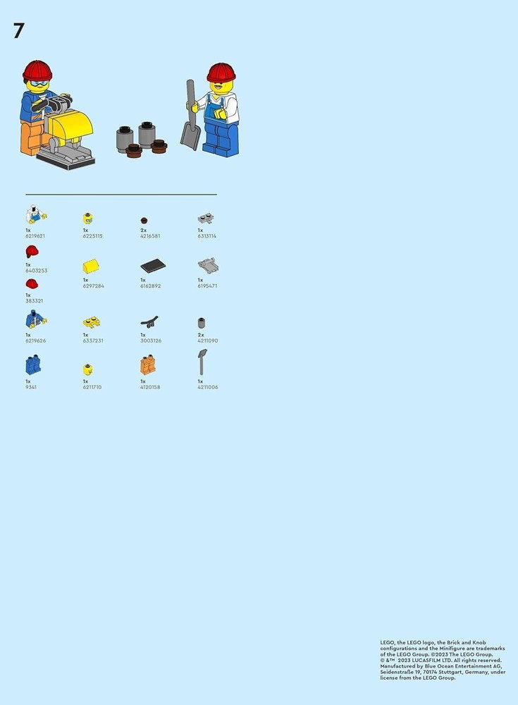 LEGO City: Construction Builder Team with Tamper and Tools Minifigures