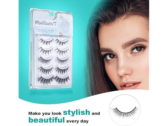 MONRUEVT Handmade False Eyelashes