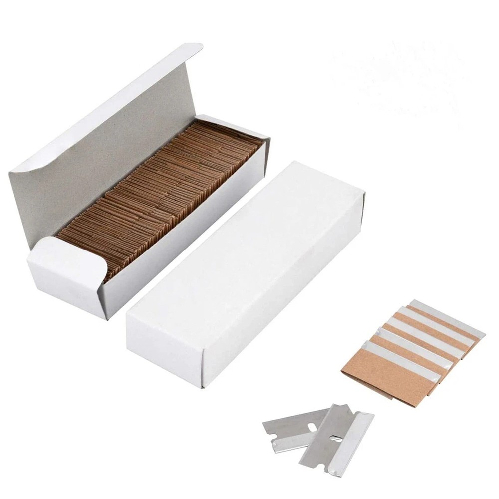 100x Single Edge Extra Sharp Razor Blades Heat Treated Safety Knife Scrapers