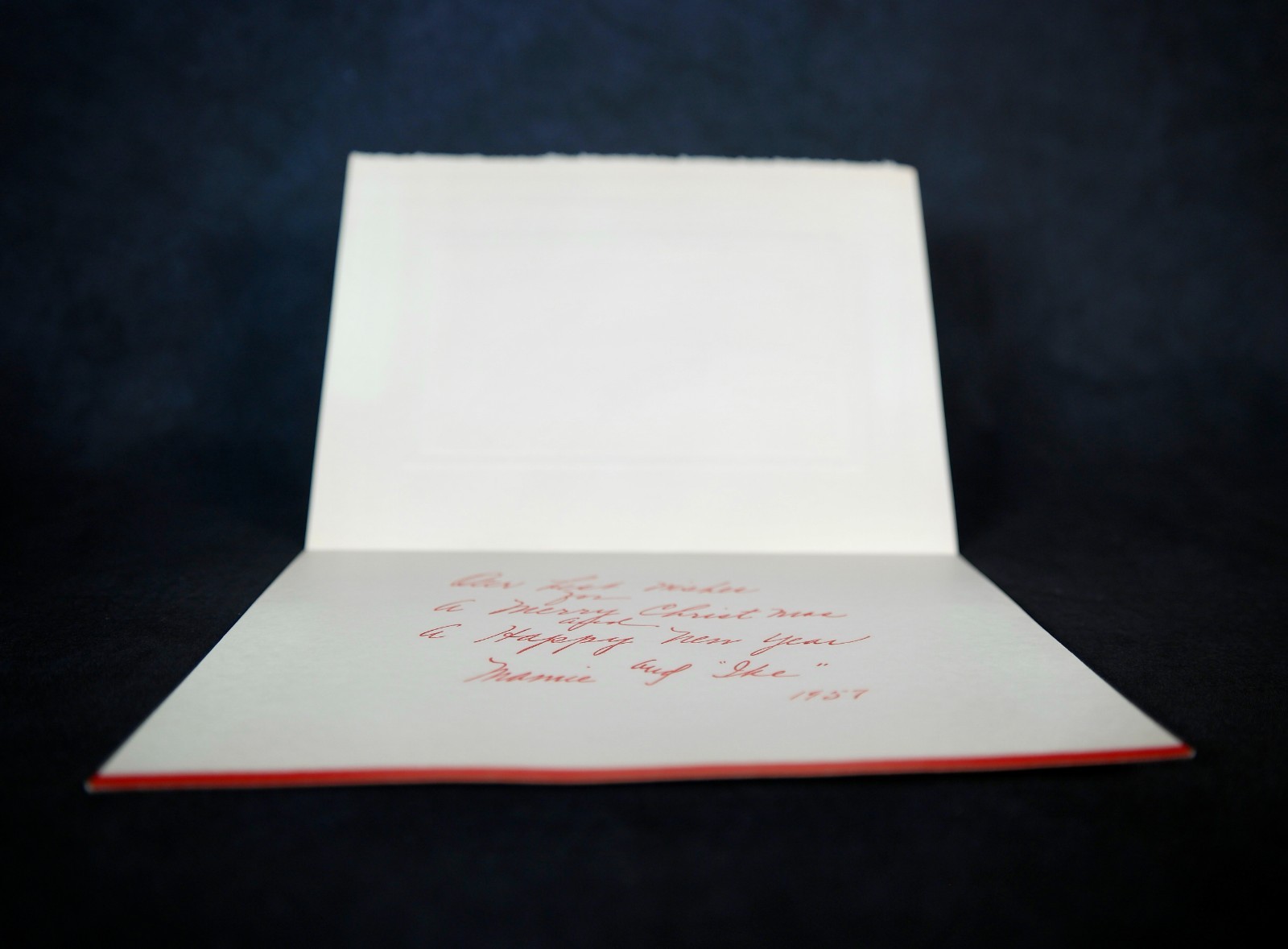 1957 Eisenhower White House Personal Christmas card - excellent condition!