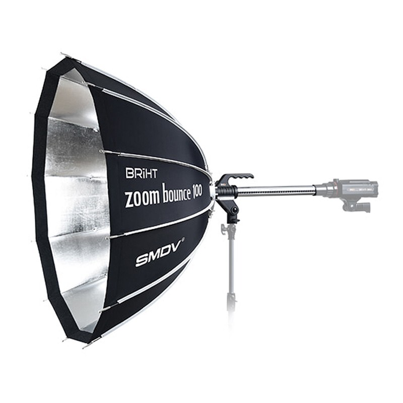 SMDV ZOOM BOUNCE-100 with Soft Box/Studio Light Speed Box Diffuser/for B360 TTL