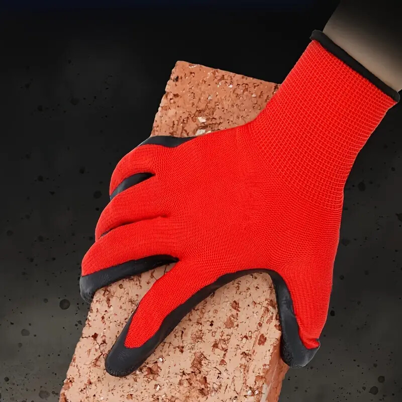 Wholesale 240 Pairs Crinkle Latex Rubber Coated Breathable Safety Work Gloves