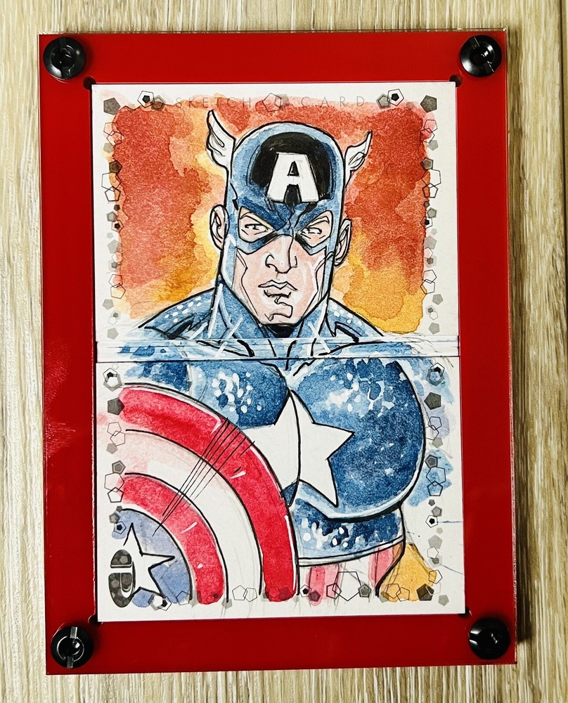 Single Hinged 2 Panel Marvel Premier Sketch Card Booklet Display Case